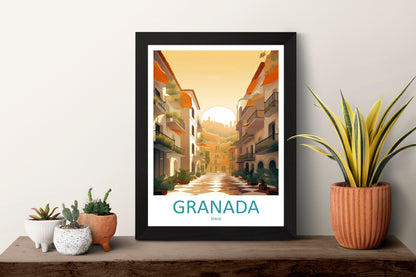 Granada Travel Print Wall Art Granada Wall Hanging Home Décor Granada Gift Art Lovers Spain Art Lover Gift Granada Wall Décor Granada Art