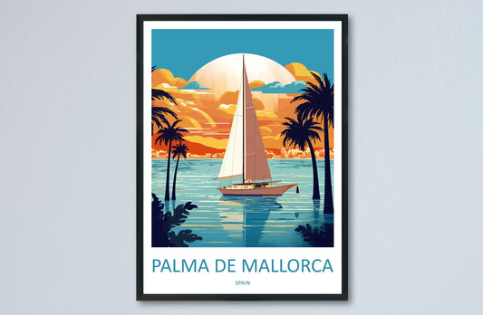 Palma De mallorca Travel Print Wall Art Palma De mallorca Wall Hanging Home Décor Palma De mallorca Gift Art Lovers Spain Art Lover Gift