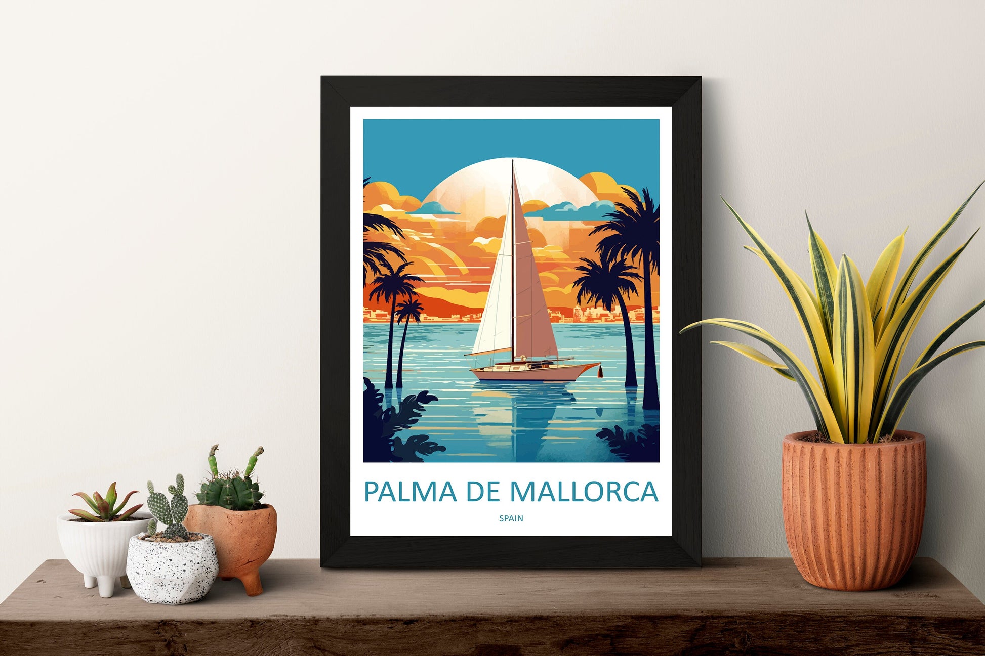 Palma De mallorca Travel Print Wall Art Palma De mallorca Wall Hanging Home Décor Palma De mallorca Gift Art Lovers Spain Art Lover Gift