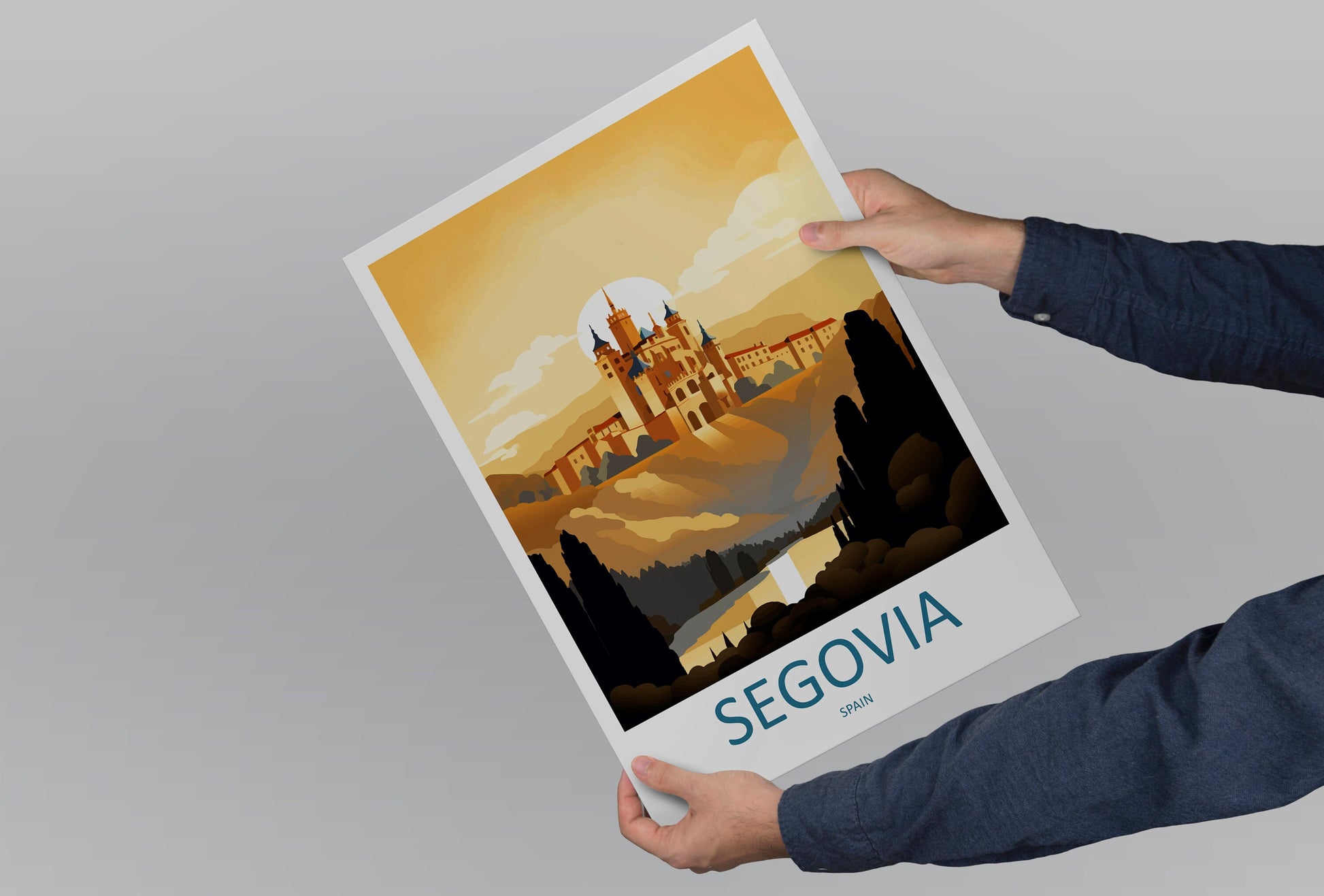 Segovia Travel Print Wall Art Segovia Wall Hanging Home Décor Segovia Gift Art Lovers Spain Art Lover Gift Segovia Print Spain Wall Art