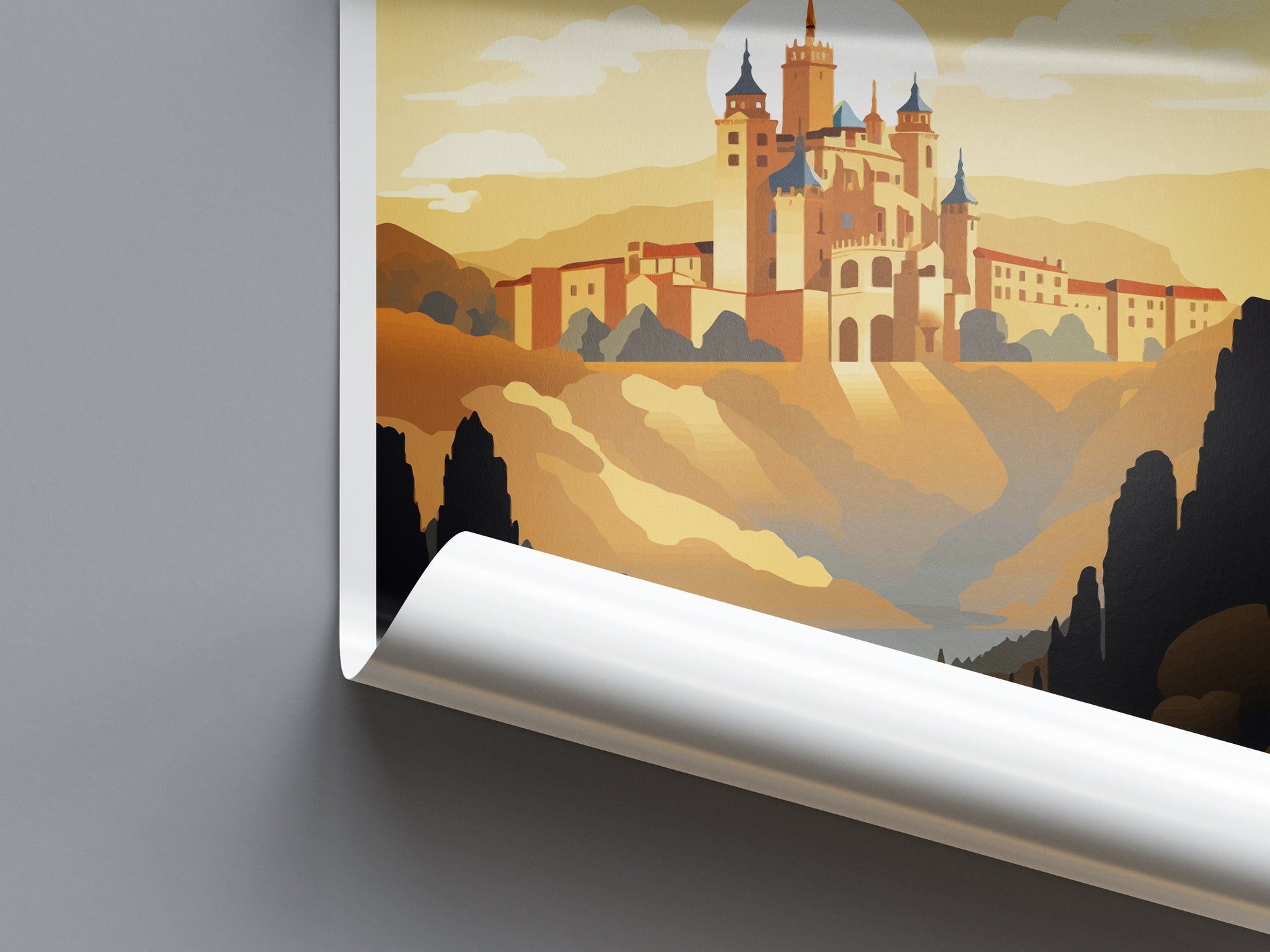 Segovia Travel Print Wall Art Segovia Wall Hanging Home Décor Segovia Gift Art Lovers Spain Art Lover Gift Segovia Print Spain Wall Art