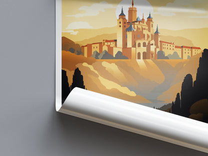 Segovia Travel Print Wall Art Segovia Wall Hanging Home Décor Segovia Gift Art Lovers Spain Art Lover Gift Segovia Print Spain Wall Art