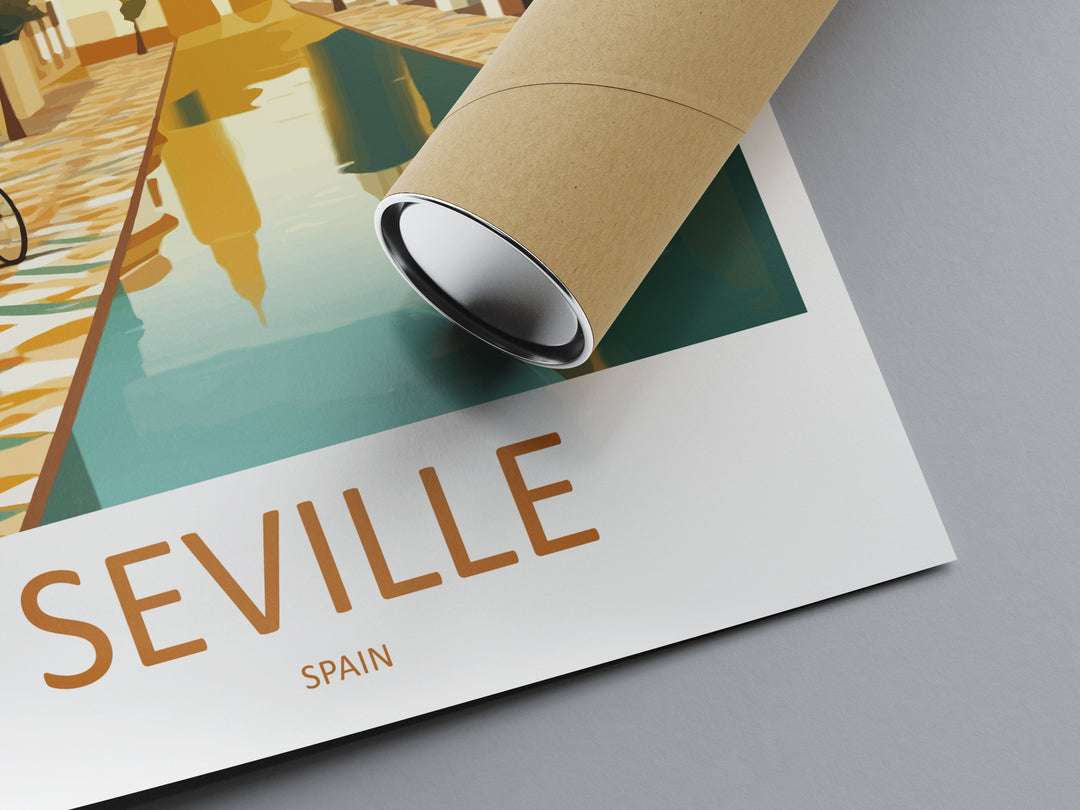 Seville Travel Print Wall Art Seville Wall Hanging Home Décor Seville Gift Art Lovers Spain Art Lover Gift Seville Print Spain Wall Art Deco