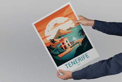 Tenerife Travel Print Wall Art Tenerife Wall Hanging Home Décor Tenerife Gift Art Lovers Spain Art Lover Gift Tenerife Print Spain Wall Art