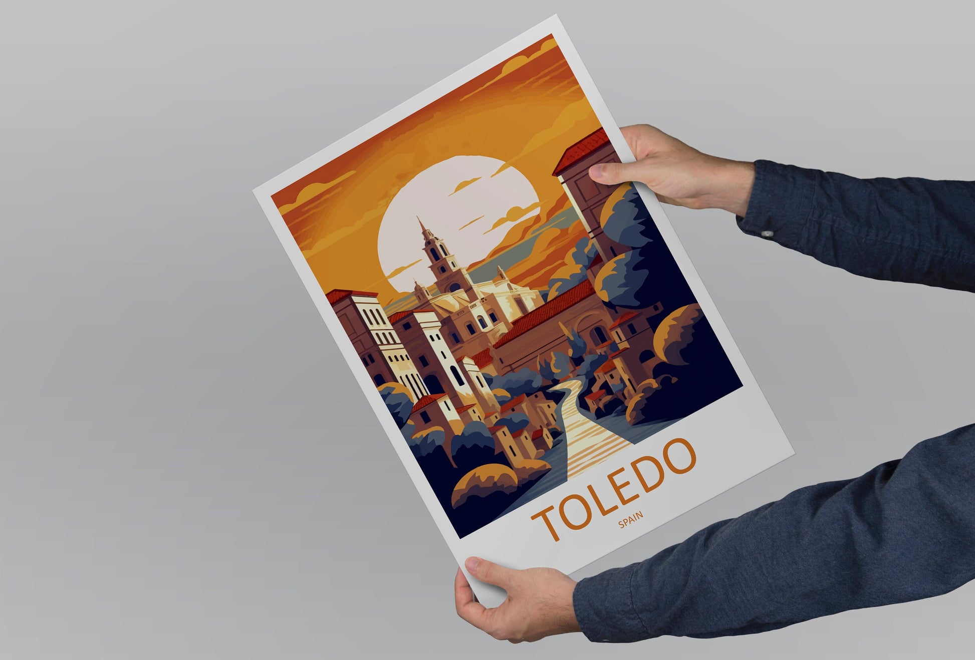 Toledo Travel Print Wall Art Toledo Wall Hanging Home Décor Toledo Gift Art Lovers Spain Art Lover Gift Toledo Print Spain Wall Art