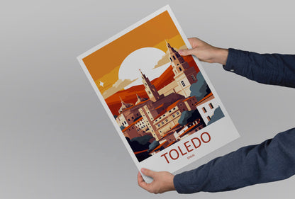 Toledo Travel Print Wall Art Toledo Wall Hanging Home Décor Toledo Gift Art Lovers Spain Art Lover Gift Toledo Print Spain Wall Art
