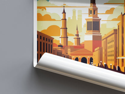 Zaragoza Travel Print Wall Art Zaragoza Wall Hanging Home Décor Zaragoza Gift Art Lovers Spain Art Lover Gift Zaragoza Print Spain Wall Art