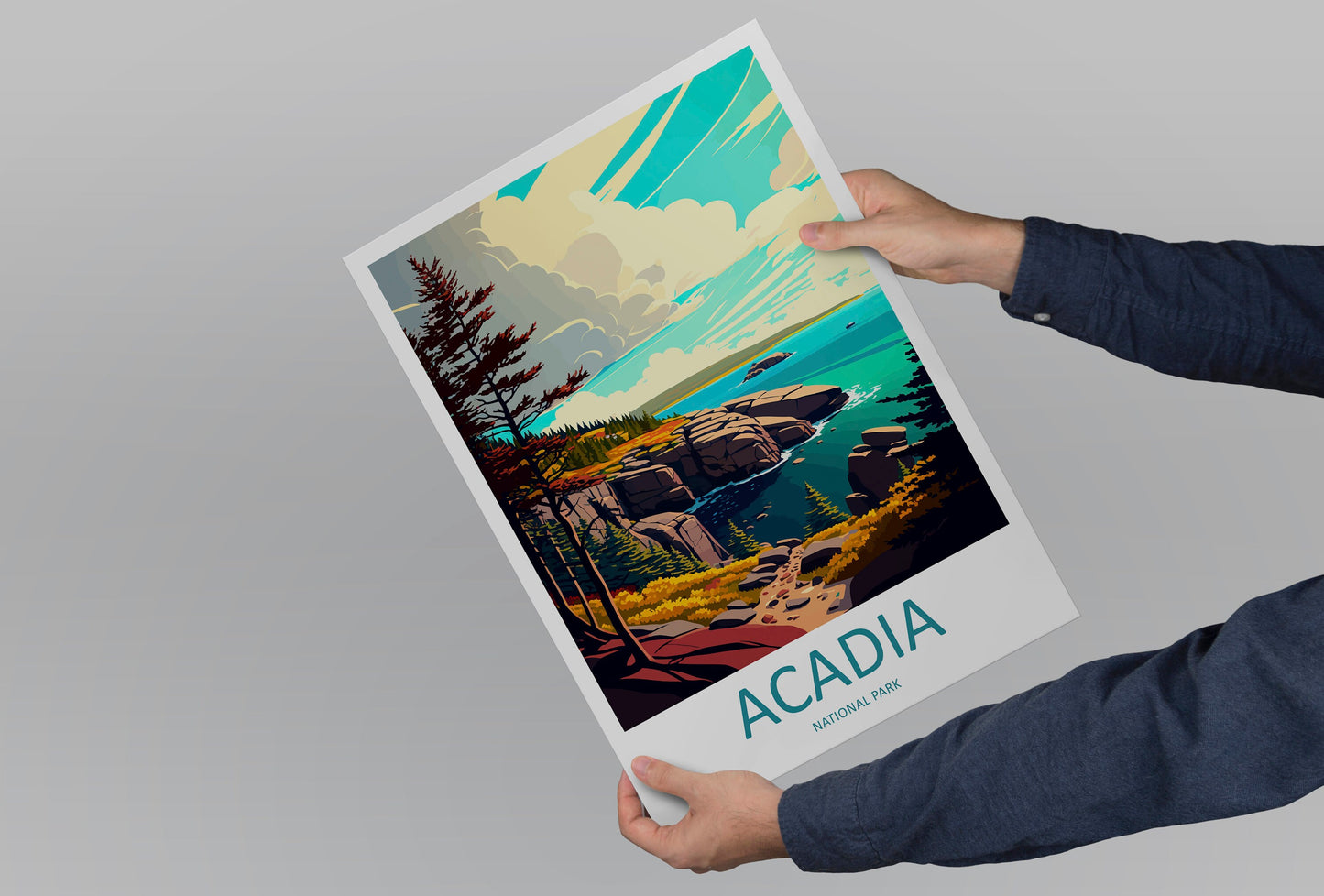 Acadia National Park Travel Print Wall Art Acadia National Park Wall Hanging Home Décor Acadia National Park Gift Art Lovers National Park