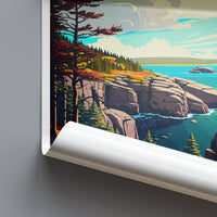 Acadia National Park Travel Print Wall Art Acadia National Park Wall Hanging Home Décor Acadia National Park Gift Art Lovers National Park