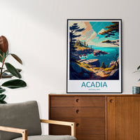 Acadia National Park Travel Print Wall Art Acadia National Park Wall Hanging Home Décor Acadia National Park Gift Art Lovers National Park