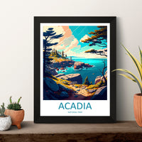Acadia National Park Travel Print Wall Art Acadia National Park Wall Hanging Home Décor Acadia National Park Gift Art Lovers National Park