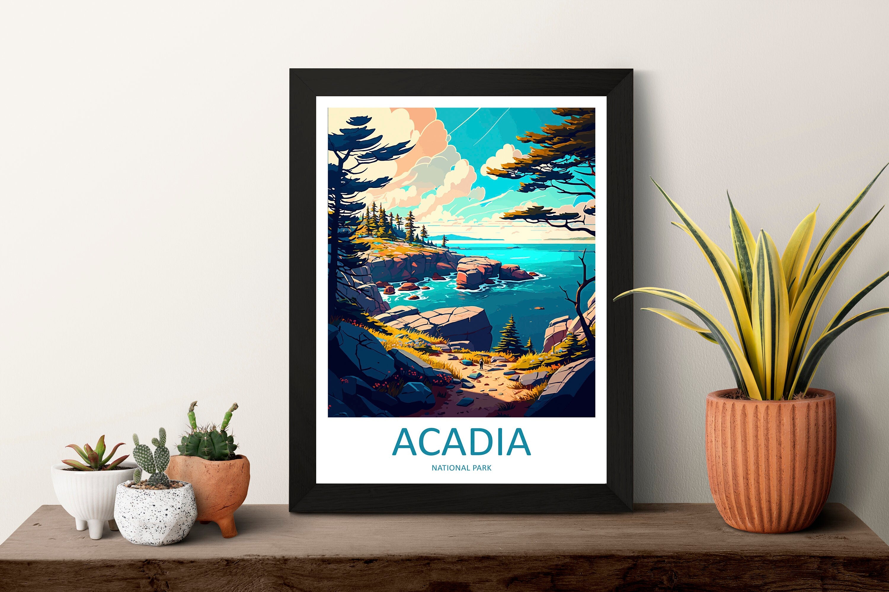 Acadia National Park Travel Print Wall Art Acadia National Park Wall Hanging Home Décor Acadia National Park Gift Art Lovers National Park