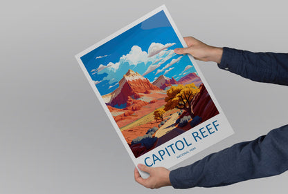 Capitol Reef National Park Travel Print Wall Art Capitol Reef National Park Wall Hanging Home Décor Capitol Reef National Park Gift Art