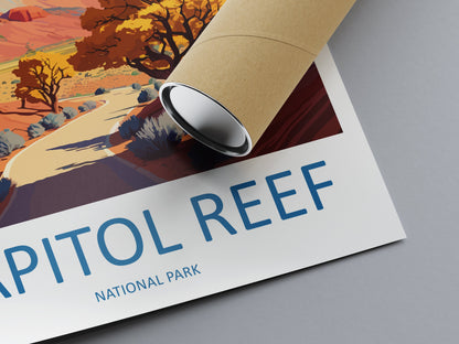 Capitol Reef National Park Travel Print Wall Art Capitol Reef National Park Wall Hanging Home Décor Capitol Reef National Park Gift Art