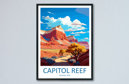 Capitol Reef National Park Travel Print Wall Art Capitol Reef National Park Wall Hanging Home Décor Capitol Reef National Park Gift Art