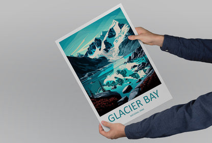 Glacier Bay National Park Travel Print Wall Art Glacier Bay National Park Wall Hanging Home Décor Glacier Bay National Park Gift Art