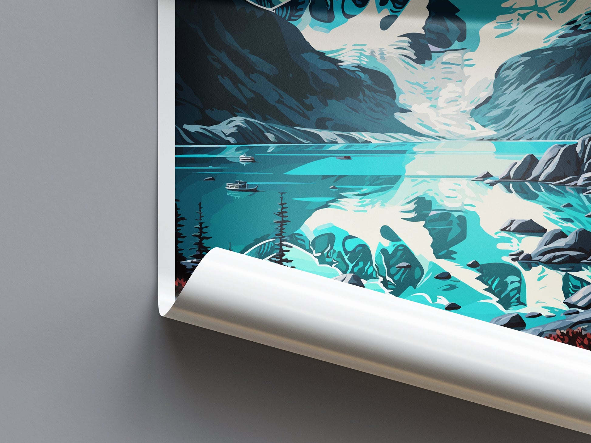 Glacier Bay National Park Travel Print Wall Art Glacier Bay National Park Wall Hanging Home Décor Glacier Bay National Park Gift Art