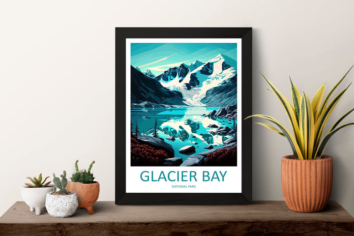 Glacier Bay National Park Travel Print Wall Art Glacier Bay National Park Wall Hanging Home Décor Glacier Bay National Park Gift Art