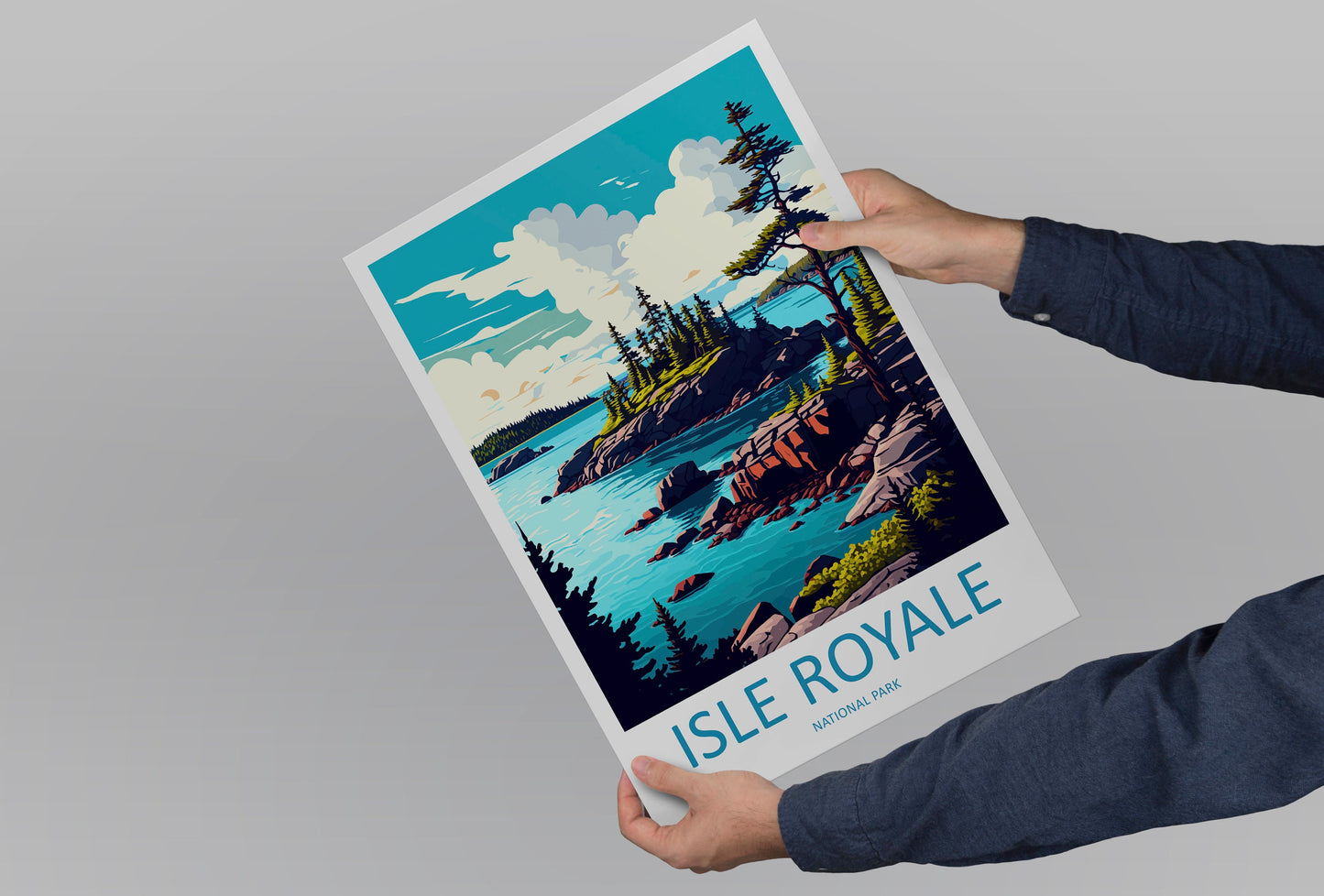 Isle Royale National Park Travel Print Wall Art Isle Royale National Park Wall Hanging Home Décor Isle Royale National Park Gift Art
