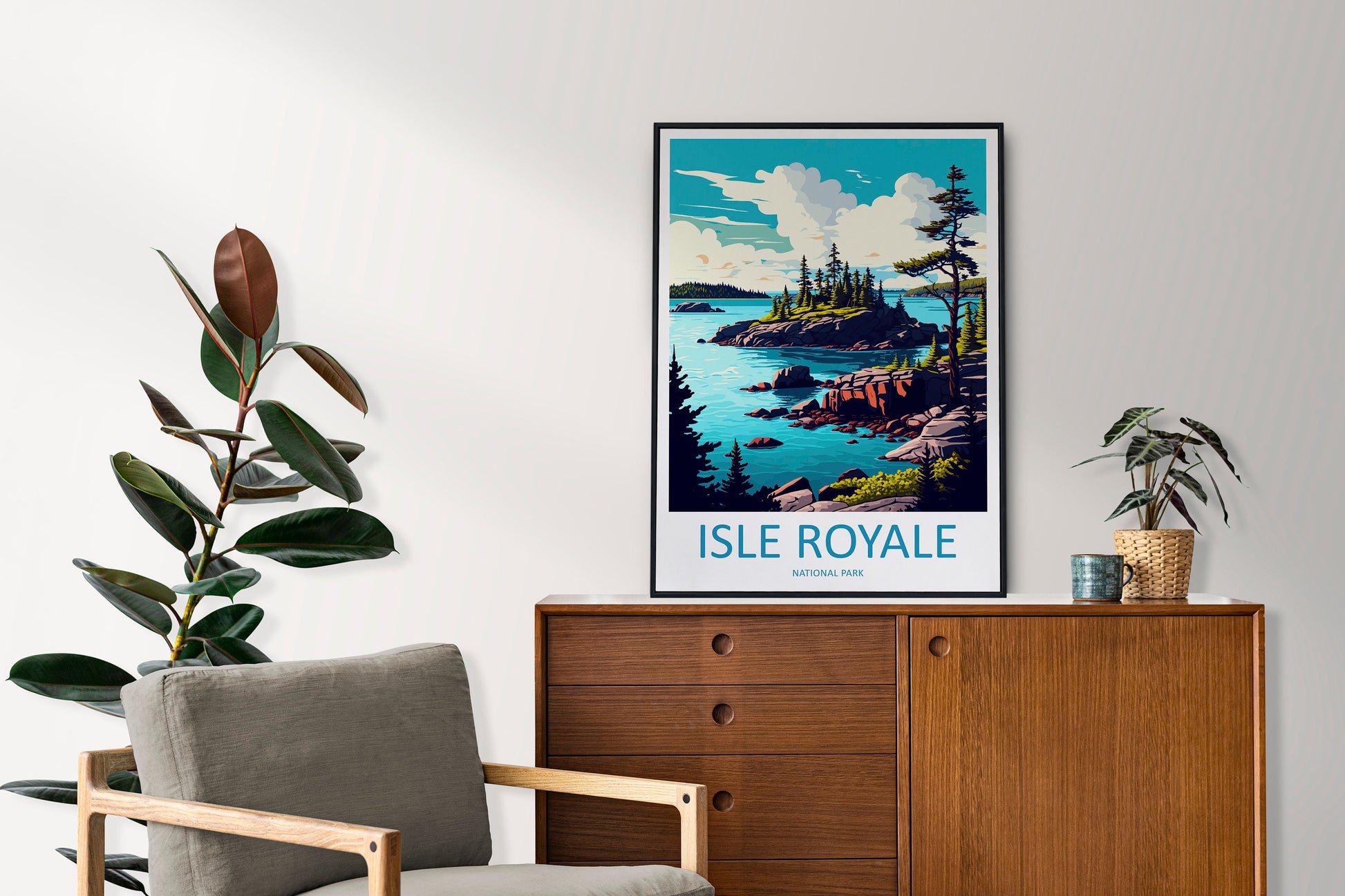 Isle Royale National Park Travel Print Wall Art Isle Royale National Park Wall Hanging Home Décor Isle Royale National Park Gift Art