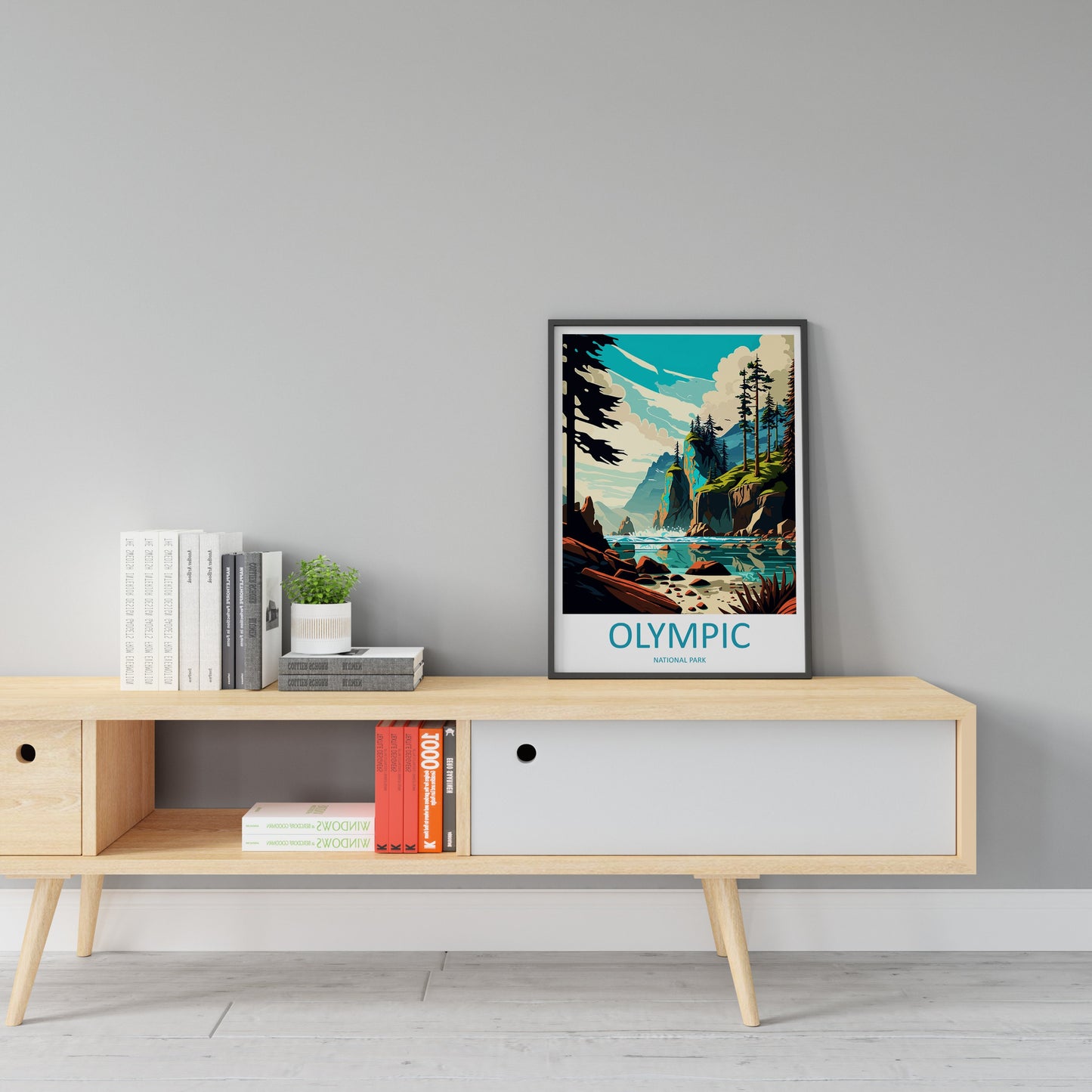 Olympic National Park Travel Print Wall Art Olympic National Park Wall Hanging Home Décor Olympic National Park Art Gift Poster