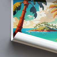 Bahamas Travel Print Wall Art Bahamas Wall Hanging Home Décor Bahamas Gift Art Lovers Wall Art Caribbean Travel Print Bahamas Decor