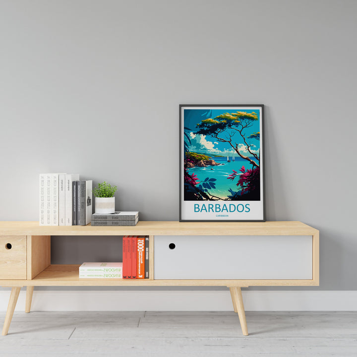 Barbados Travel Print Wall Art Barbados Wall Hanging Home Décor Barbados Gift Art Lovers Wall Art Caribbean Travel Print Barbados Decor