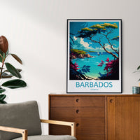 Barbados Travel Print Wall Art Barbados Wall Hanging Home Décor Barbados Gift Art Lovers Wall Art Caribbean Travel Print Barbados Decor