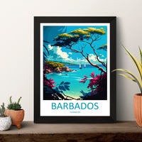 Barbados Travel Print Wall Art Barbados Wall Hanging Home Décor Barbados Gift Art Lovers Wall Art Caribbean Travel Print Barbados Decor