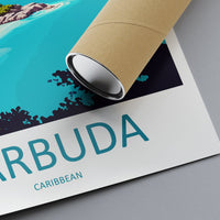 Barbuda Travel Print Wall Art Barbuda Wall Hanging Home Décor Barbuda Gift Art Lovers Wall Art Caribbean Travel Print Barbuda Decor