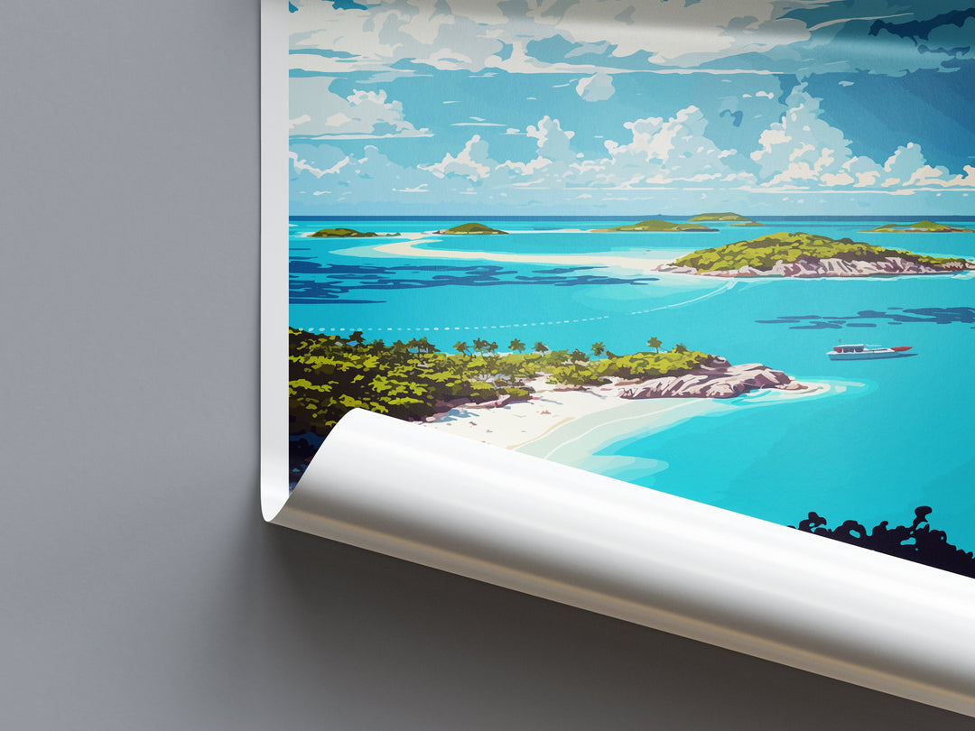 Barbuda Travel Print Wall Art Barbuda Wall Hanging Home Décor Barbuda Gift Art Lovers Wall Art Caribbean Travel Print Barbuda Decor
