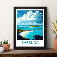 Barbuda Travel Print Wall Art Barbuda Wall Hanging Home Décor Barbuda Gift Art Lovers Wall Art Caribbean Travel Print Barbuda Decor