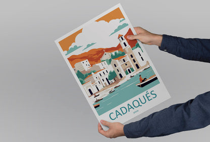 Cadaqués Travel Print Wall Art Cadaqués Wall Hanging Home Décor Cadaqués Gift Art Lovers Spain Art Lover Gift Cadaqués Print Spain Wall Art