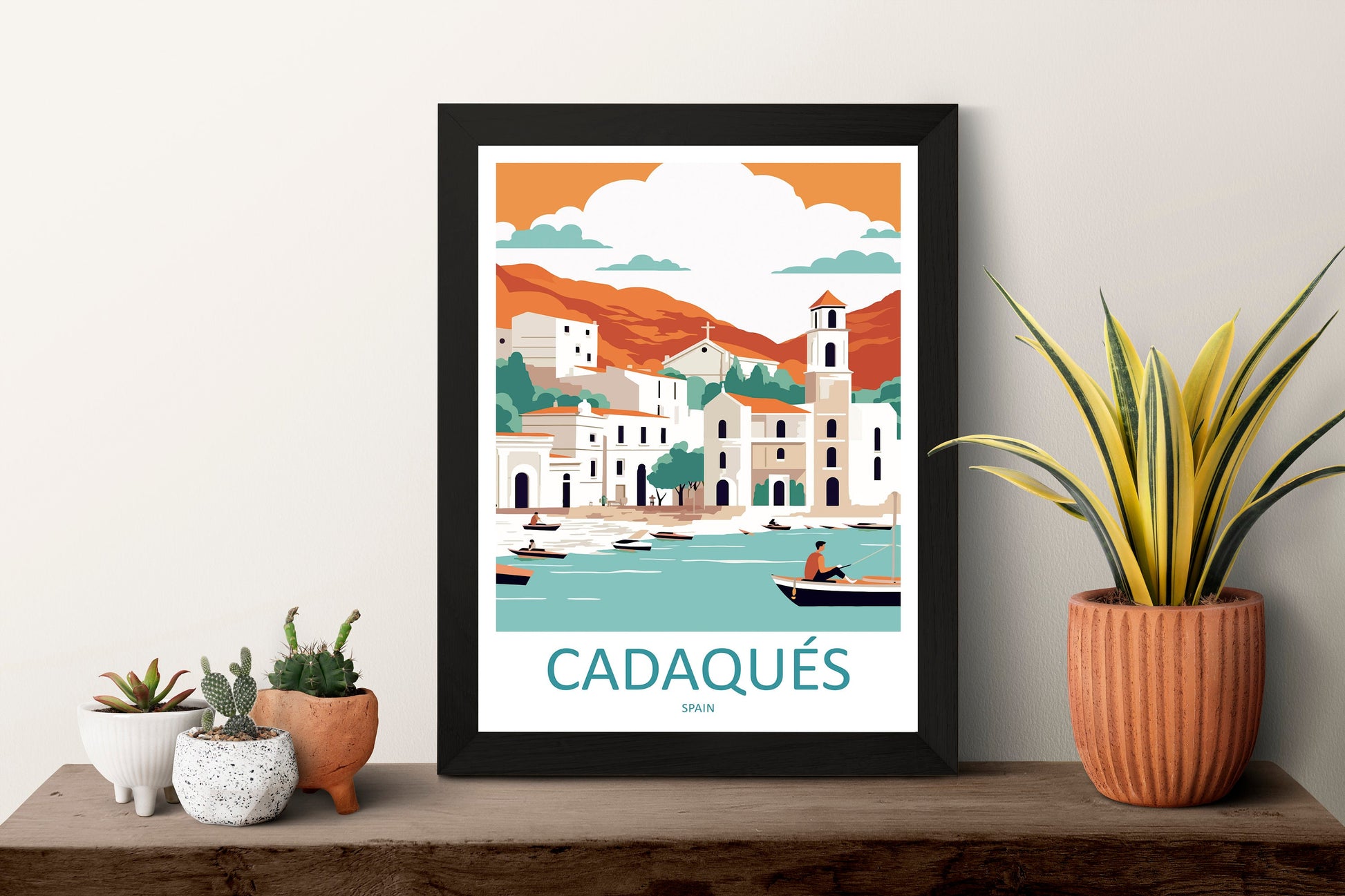 Cadaqués Travel Print Wall Art Cadaqués Wall Hanging Home Décor Cadaqués Gift Art Lovers Spain Art Lover Gift Cadaqués Print Spain Wall Art