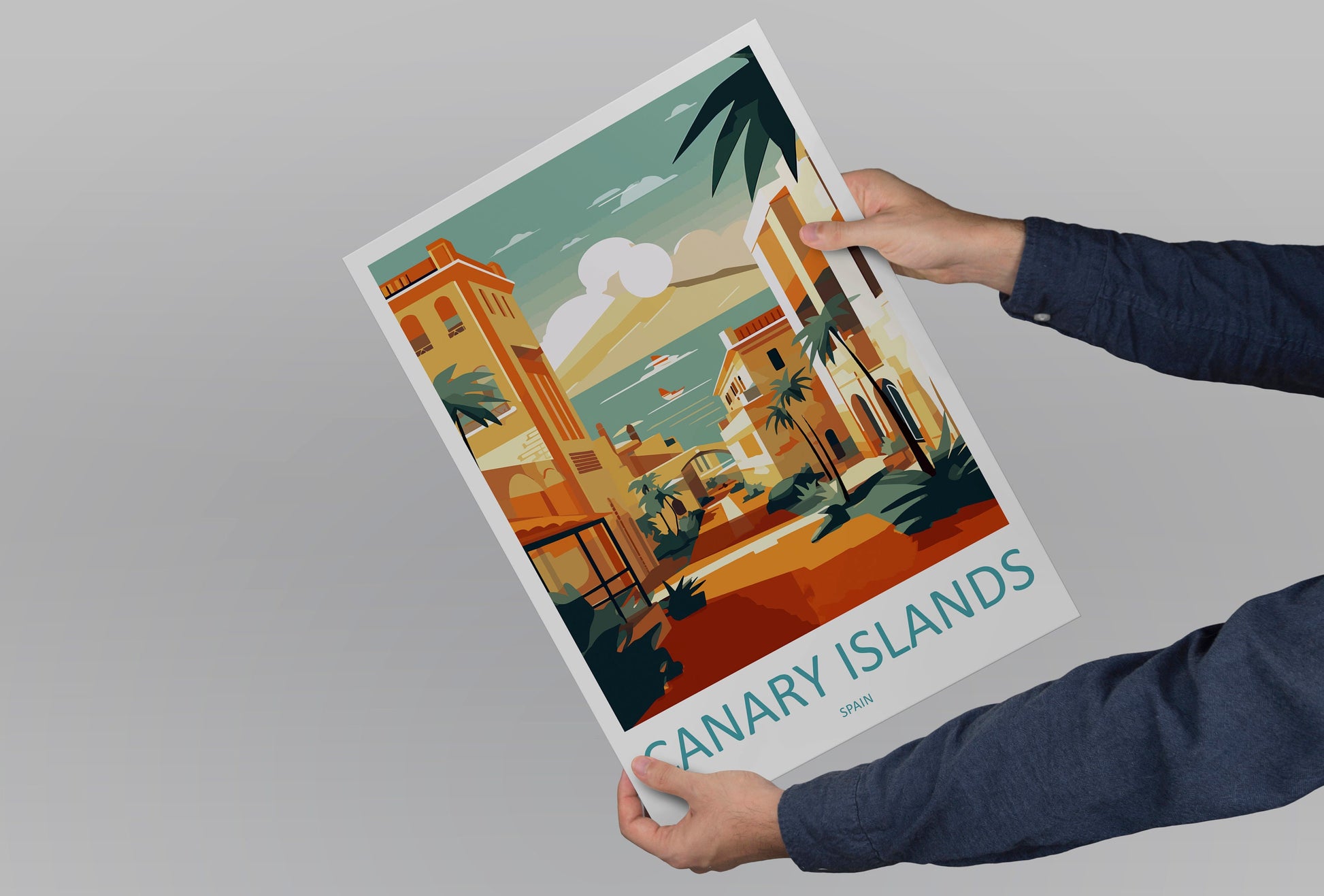 Canary Islands Travel Print Wall Art Canary Islands Wall Hanging Home Décor Canary Islands Gift Art Lovers Spain Art Lover Gift