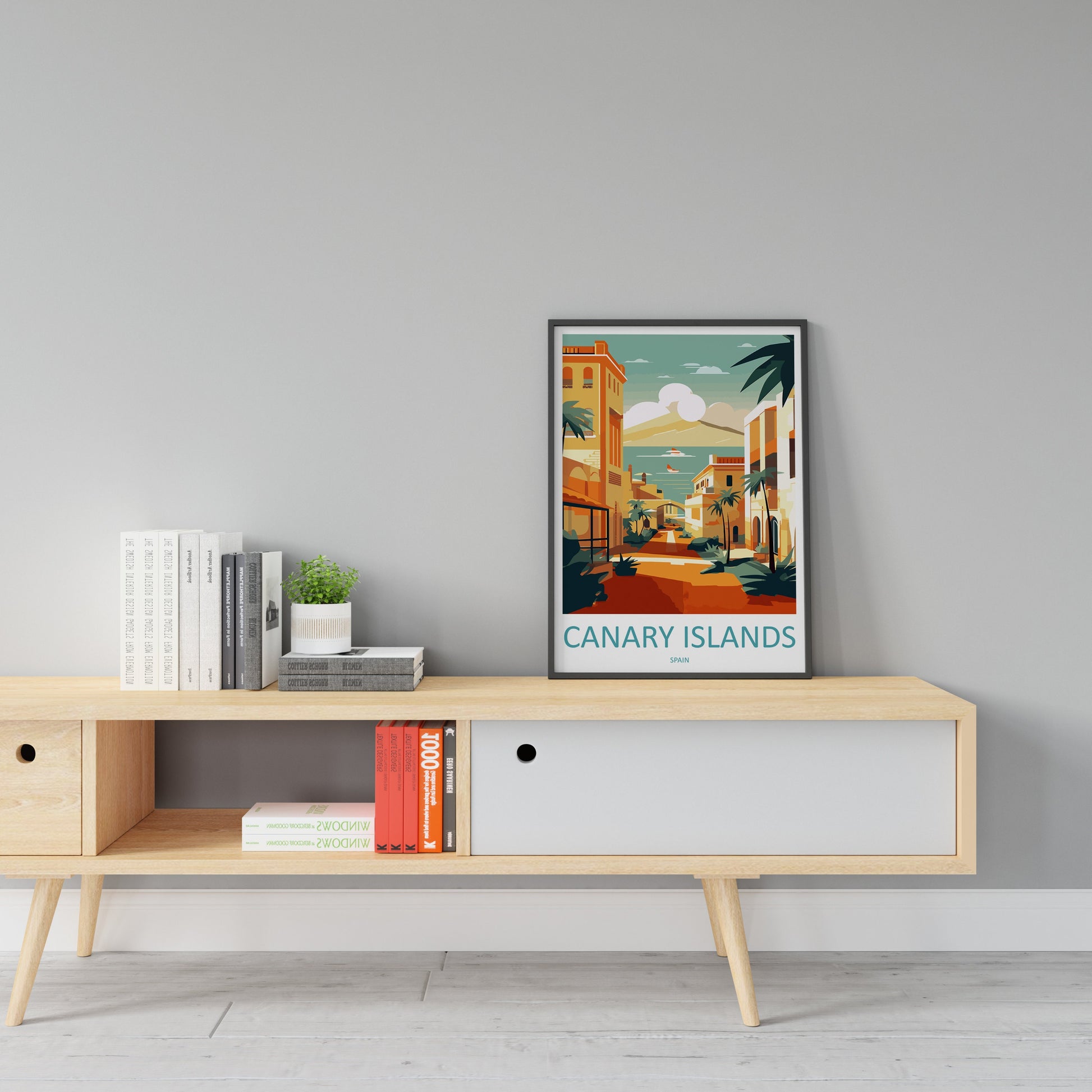Canary Islands Travel Print Wall Art Canary Islands Wall Hanging Home Décor Canary Islands Gift Art Lovers Spain Art Lover Gift