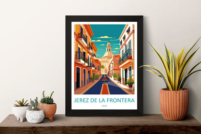 Jerez De La Frontera Travel Print Wall Art Jerez De La Frontera Wall Hanging Home Décor Jerez De La Frontera Gift Art Lovers Spain Art Lover
