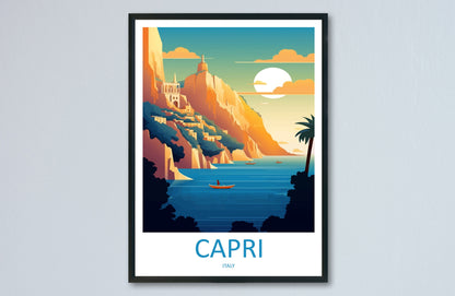 Capri Travel Print Wall Art Capri Italy Wall Hanging Home Decoration Capri Gift Art Lovers Wall Art Print Capri Italy Art Capri Art Print