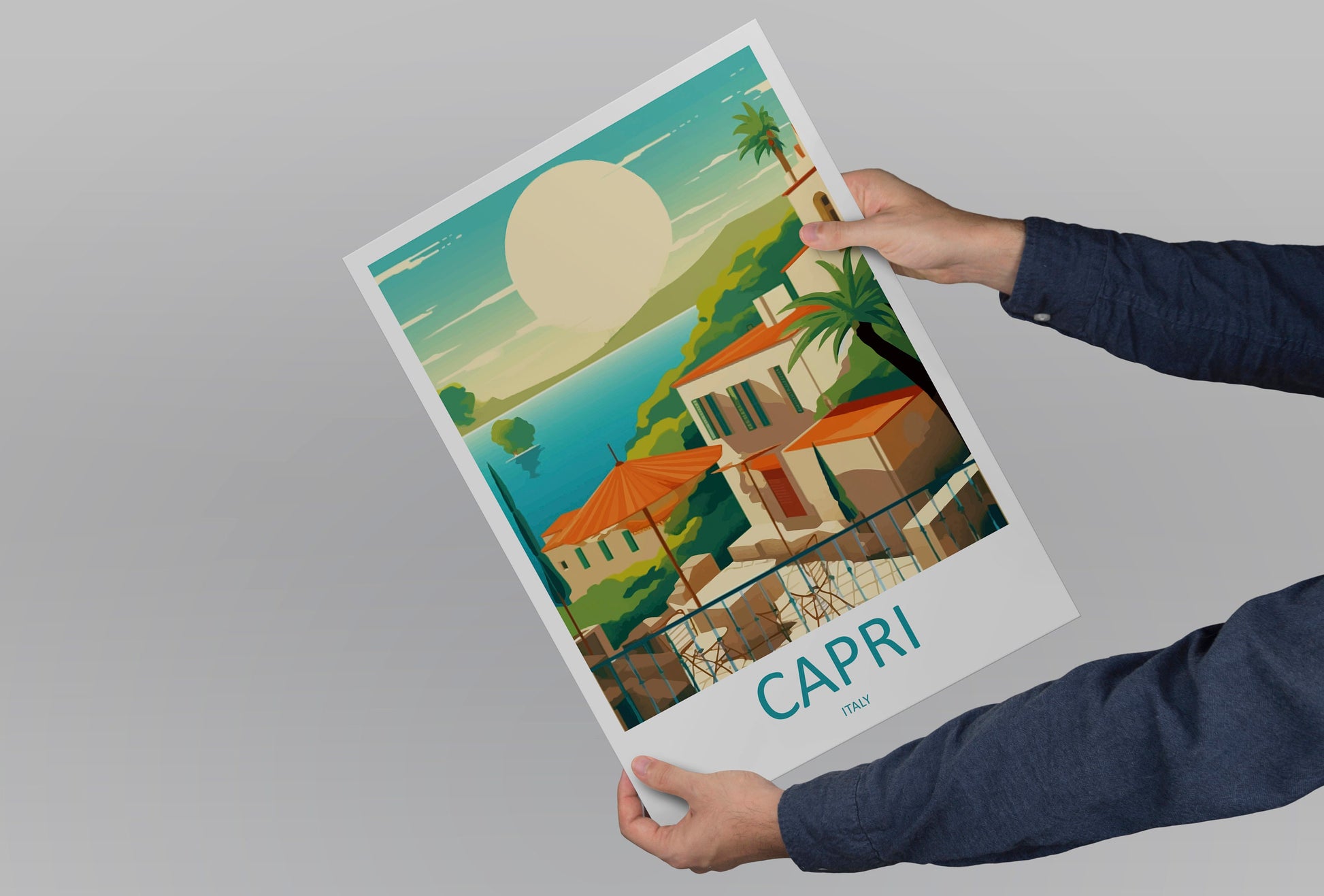 Capri Travel Print Wall Art Capri Italy Wall Hanging Home Decoration Capri Gift Art Lovers Wall Art Print Capri Italy Art Capri Art Print