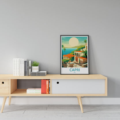 Capri Travel Print Wall Art Capri Italy Wall Hanging Home Decoration Capri Gift Art Lovers Wall Art Print Capri Italy Art Capri Art Print