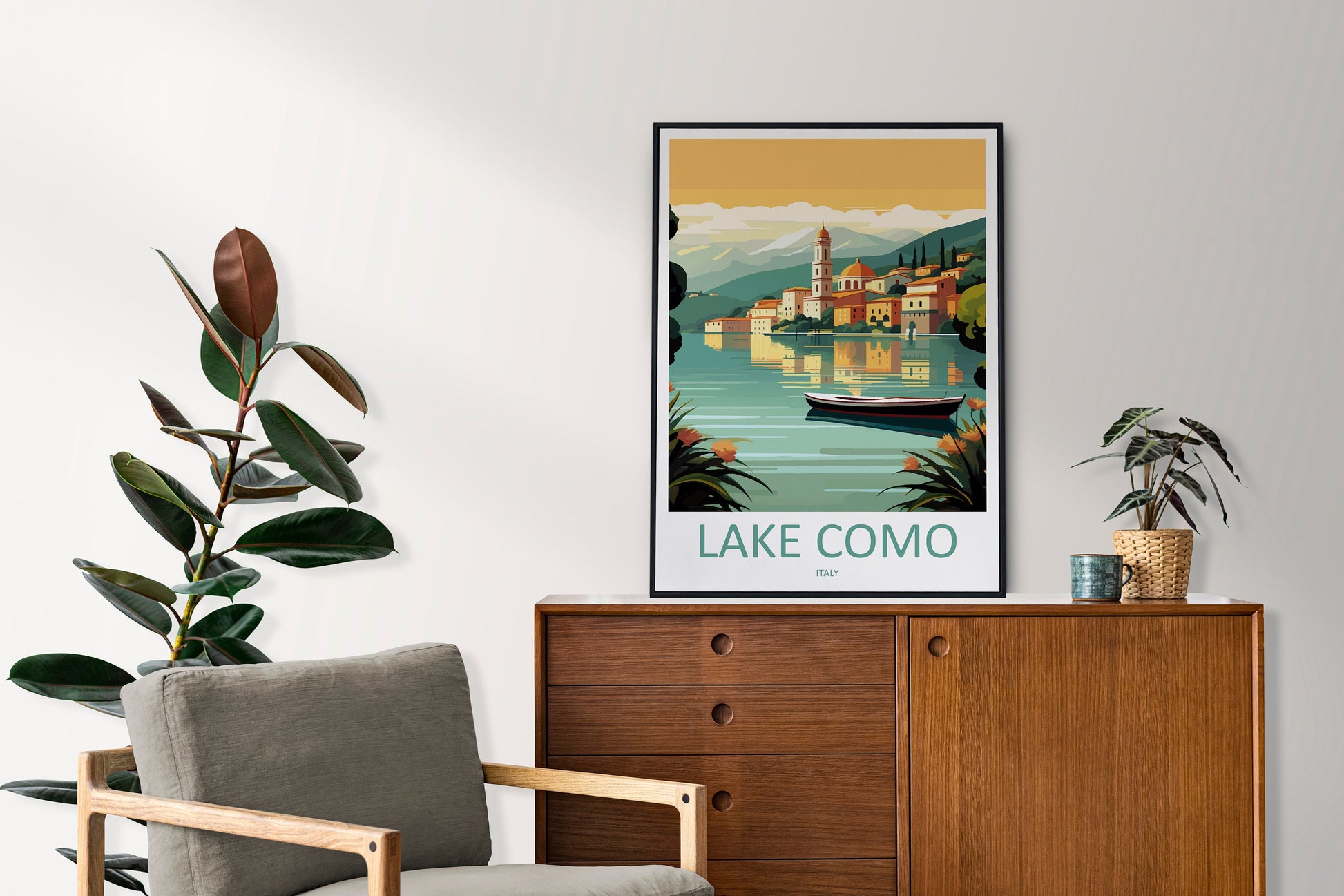 Lake Como Travel Print Wall Art Lake Como Italy Wall Hanging Home Decoration Lake Como Gift Art Lovers Wall Art Print Lake Como Italy Art