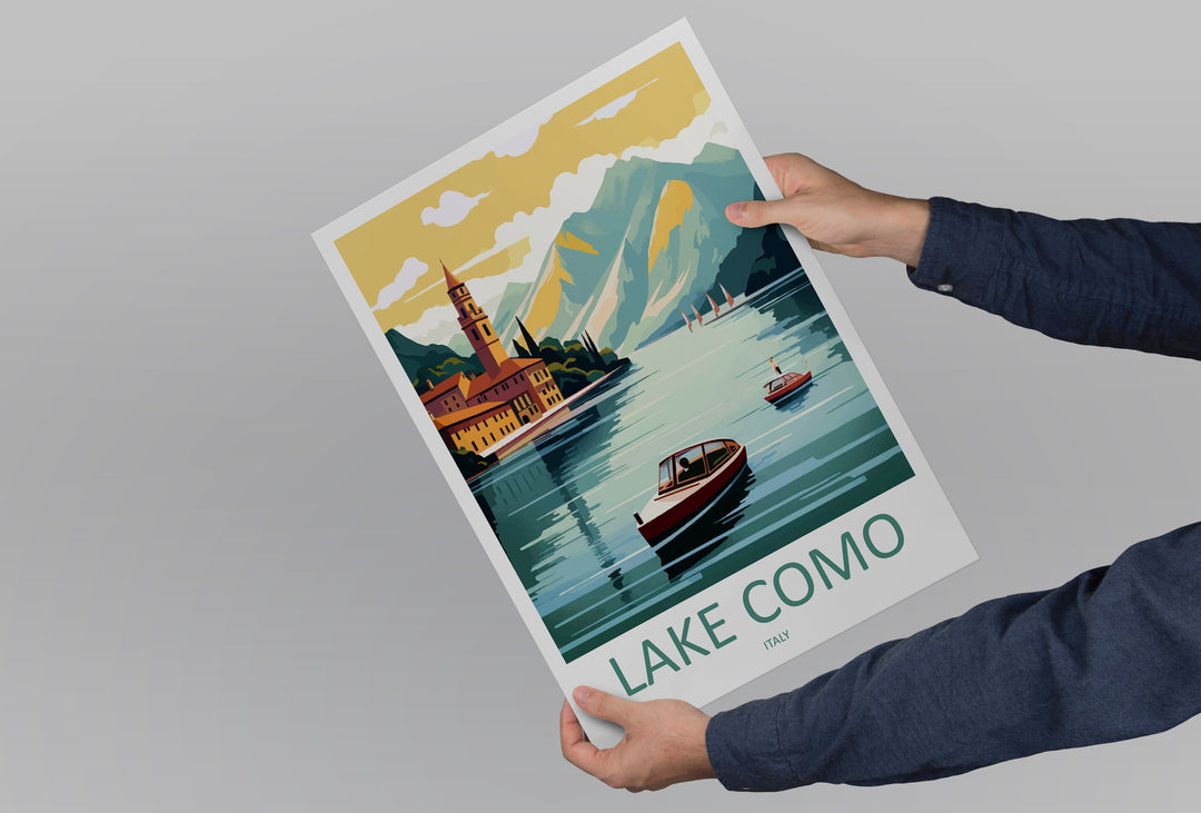 Lake Como Travel Print Wall Art Lake Como Italy Wall Hanging Home Decoration Lake Como Gift Art Lovers Wall Art Print Lake Como Italy Art