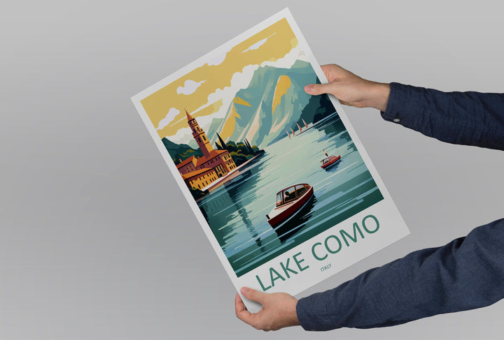 Lake Como Travel Print Wall Art Lake Como Italy Wall Hanging Home Decoration Lake Como Gift Art Lovers Wall Art Print Lake Como Italy Art