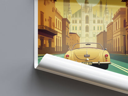 Milan Travel Print Wall Art Milan Wall Hanging Home Décor Milan Gift Art Lovers Spain Art Lover Gift Milan Wall Décor Ibiza Spain Print
