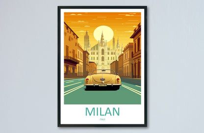 Milan Travel Print Wall Art Milan Wall Hanging Home Décor Milan Gift Art Lovers Spain Art Lover Gift Milan Wall Décor Ibiza Spain Print