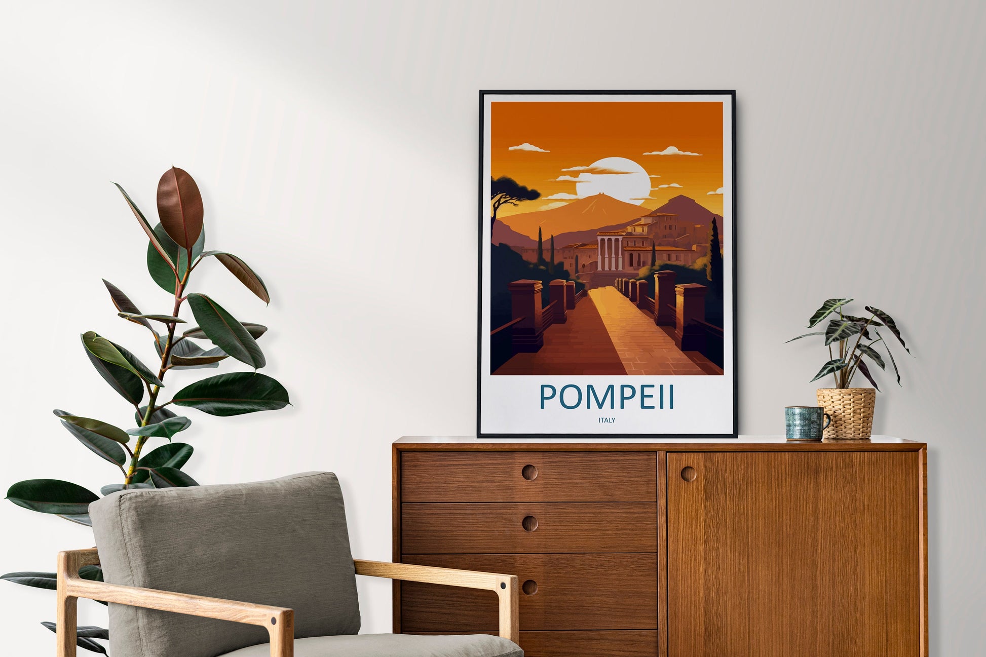 Pompeii Travel Print Wall Art Pompeii Italy Wall Hanging Home Decoration Pompeii Gift Art Lovers Wall Art Print Pompeii Italy Art Pompeii