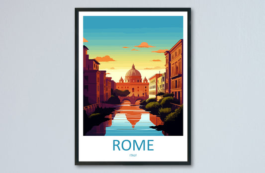 Rome Travel Print Wall Art Rome Wall Hanging Home Décor Rome Gift Art Lovers Italy Art Lover Gift Rome Print Italy Wall Art Decor