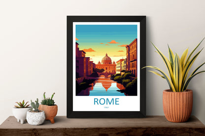 Rome Travel Print Wall Art Rome Wall Hanging Home Décor Rome Gift Art Lovers Italy Art Lover Gift Rome Print Italy Wall Art Decor