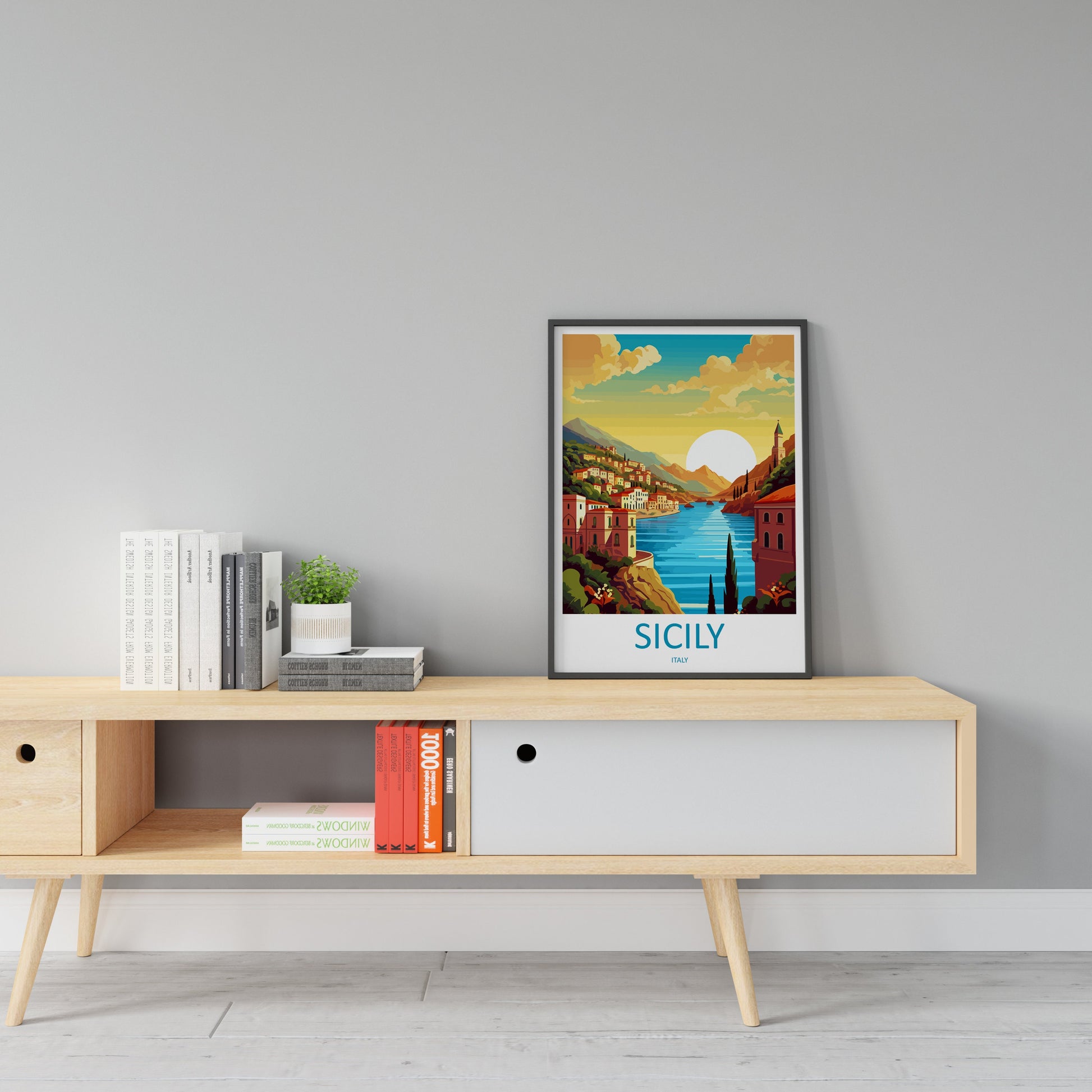 Sicily Travel Print Wall Art Sicily Italy Wall Hanging Home Decoration Sicily Gift Art Lovers Wall Art Print Sicily Italy Art Sicily Poster