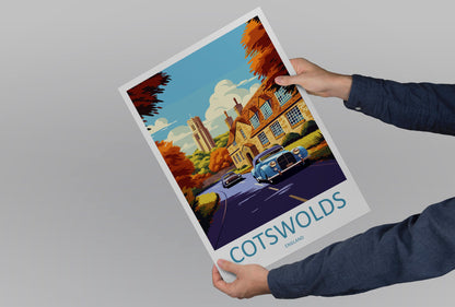 Cotswolds Print Cotswolds Home Decor Landscape Art Print Cotswolds Wall Art for England Enthusiast Gift Wall Hanging Cotswolds UK Poster Art